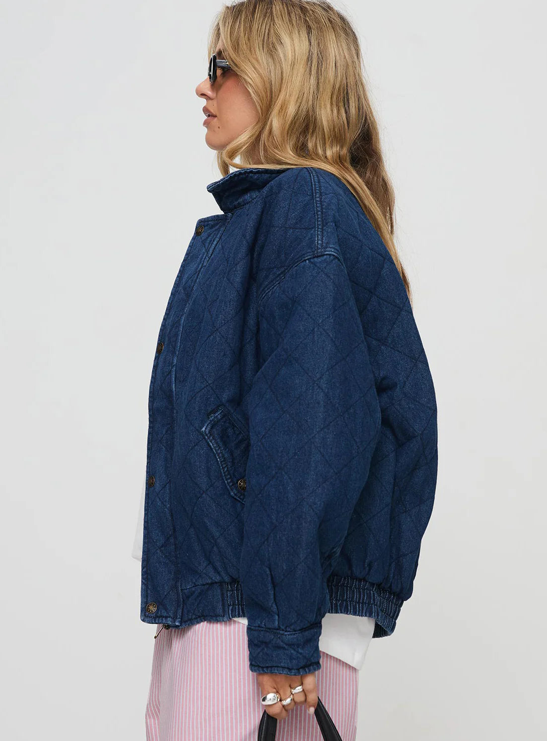 kenny bomber jacket dark denim