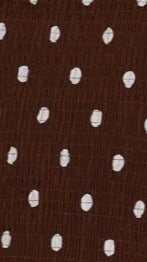 Gena Maxi Dress - Chocolate Polka