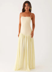 asteria maxi dress - yellow