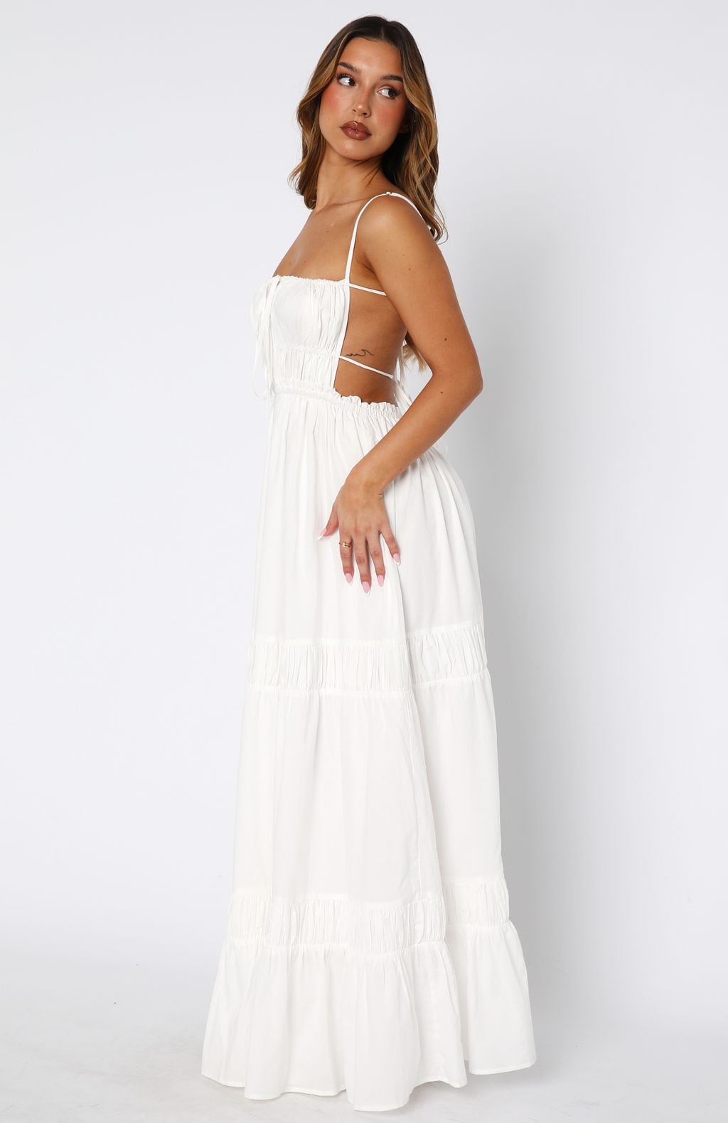 rumour has it maxi dress white